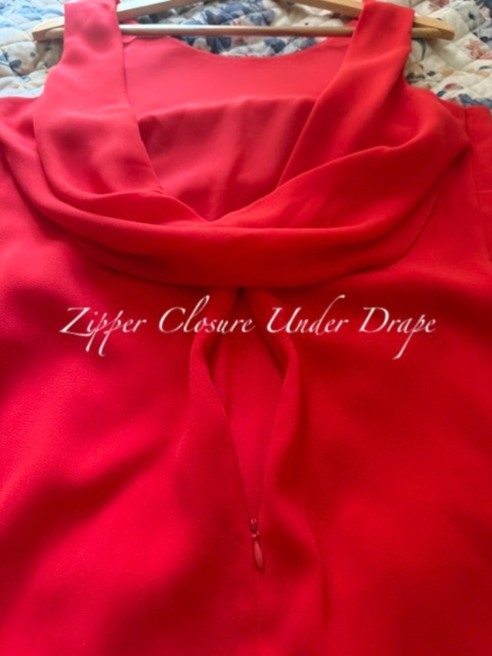BCBG MAXAZRIA Drape Back Bright Poppy Red Dress- size 8- worn once - Picture 3 of 10